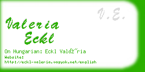valeria eckl business card